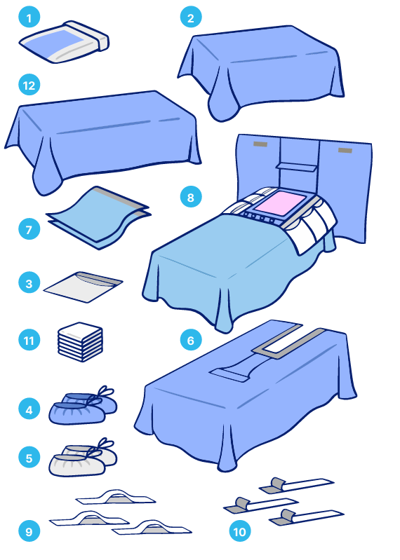 Комплект белья кардиоваскулярный (арт.12079)