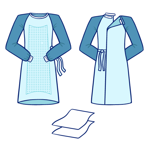 Халаты хирургические усиленные