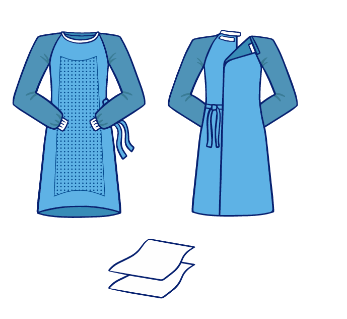 Халаты хирургические усиленные комфорт