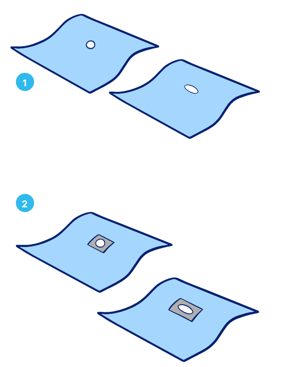 Простыни хирургические с отверстием